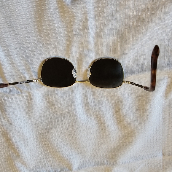 Le Specs Brown Tortoiseshell and Gold Round Sunglasses